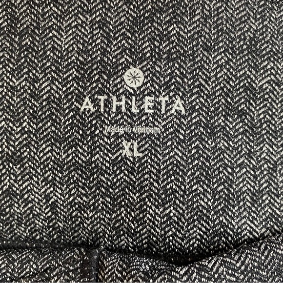 Athleta Herringbone Luxe Faux Leather Metro Drifter Legging Pant - Picture 8 of 8